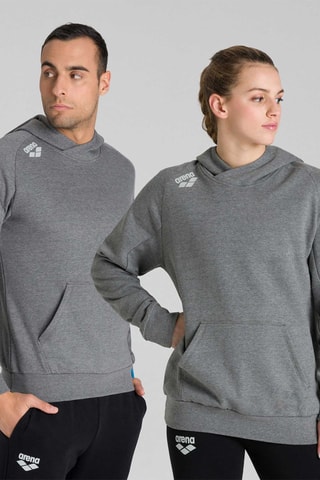 Sweater met Capuchon - Gemêleerd Donkergrijs