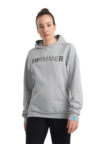 Sweater met Capuchon - Gemêleerd Grijs en Zwart
