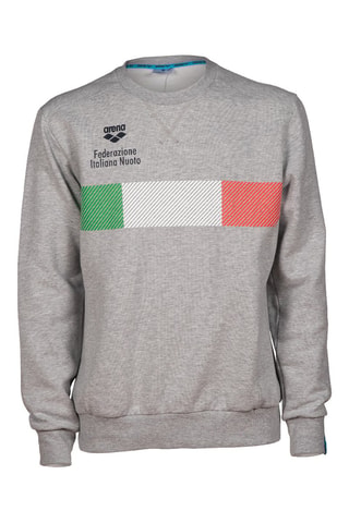 Sweater Italiaanse Zwembond - Gemêleerd Lichtgrijs
