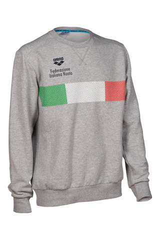 Sweater Italiaanse Zwembond - Gemêleerd Lichtgrijs