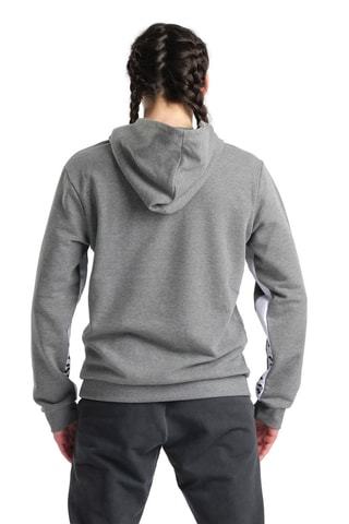 Sweater met capuchon - Gemêleerd Grijs