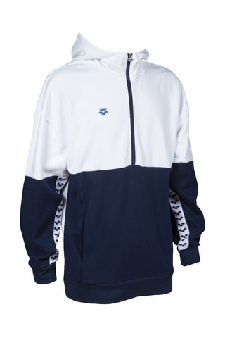 Sweater met Capuchon Wit en Blauw