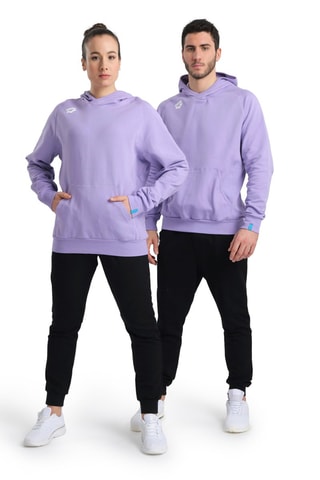 Sweater met capuchon - Lichtpaars