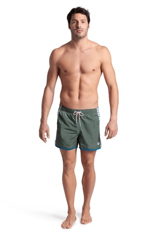 Bañador corto Team Stripe - Caqui