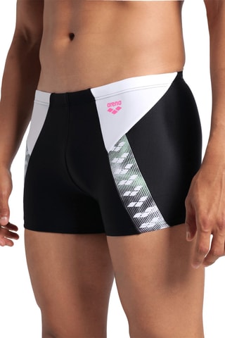 Bañador corto Stripe - Negro