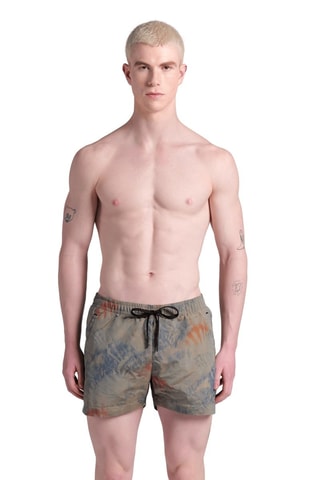 Bañador corto tie-dye - Beige
