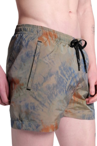 Bañador corto tie-dye - Beige
