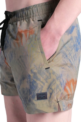 Bañador corto tie-dye - Beige
