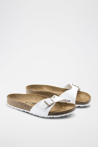 Mules Madrid Branco - Normal - Branco e dourado