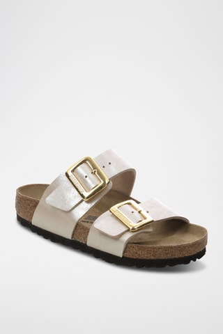 Mules Sydney Cushion Buckle - Branco