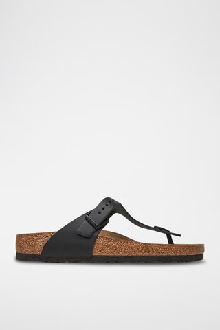 Sandálias em couro Giza - Preto