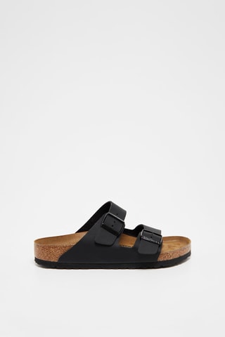 Mules Arizona em couro Preto - Normal - Preto