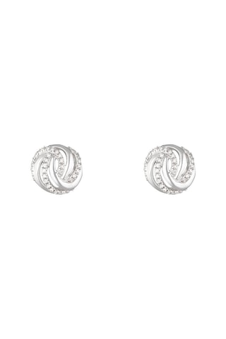 Puces Silver Eye Or blanc et diamants