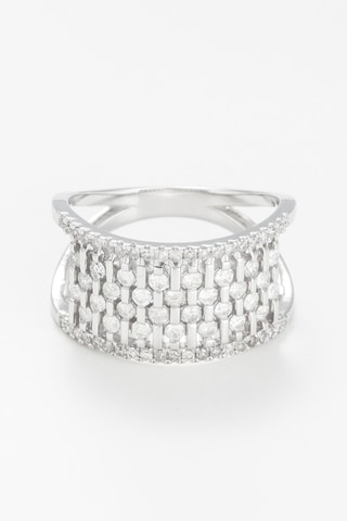 Bague 
Or blanc et diamants
