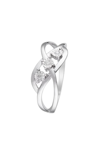 Bague Alana - Or blanc et diamants
