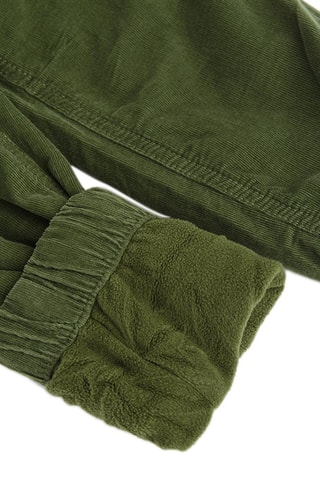 Jogger en velours - Kaki