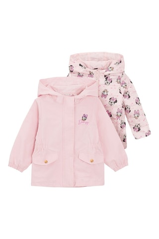 Parka à capuche 2-en-1 Daisy et Minnie Disney - Rose