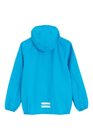 Coupe-vent à capuche - Bleu fluorescent