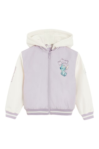 Teddy à capuche Stitch Lilo et Stitch Disney - Mauve