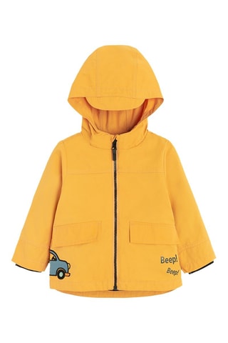 Veste à capuche 2-en-1 - Jaune et gris