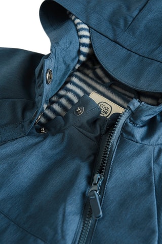 Parka Smiley - Bleu marine et gris clair