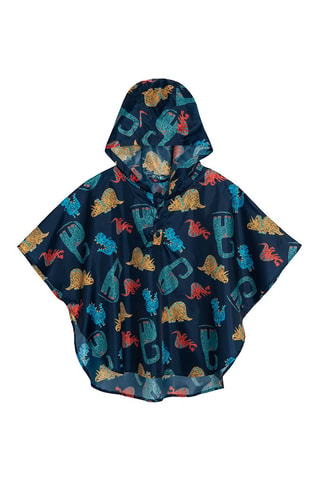Cape de pluie à capuche - Bleu marine