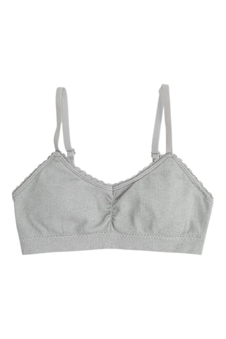 2 brassières push-up - Gris et saumon