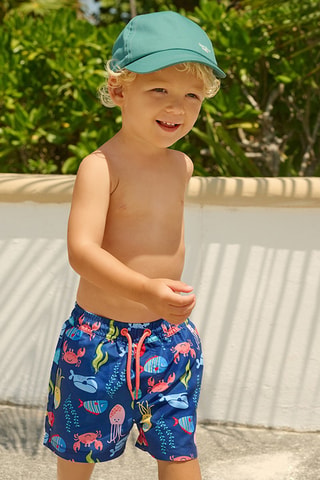 Short de bain Bleu