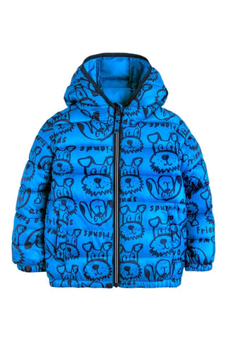 Doudoune à capuche - Bleu cobalt