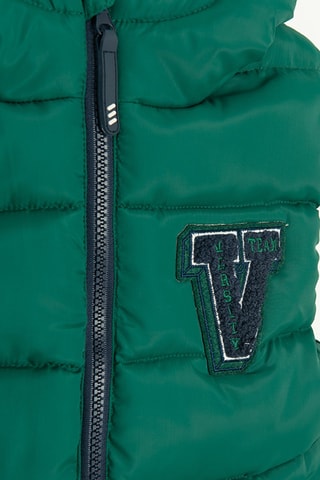 Doudoune sans manches à capuche - Vert foncé