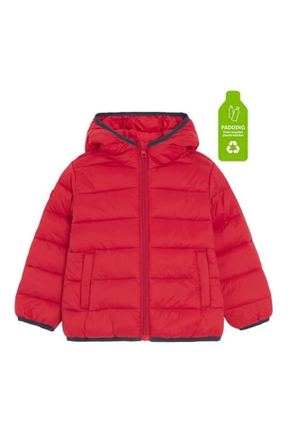Doudoune à capuche - Rouge