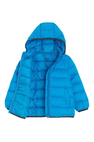 Doudoune à capuche - Bleu électrique