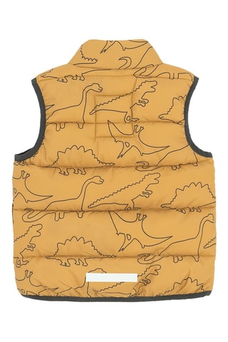 Doudoune sans manches - Marron clair et anthracite