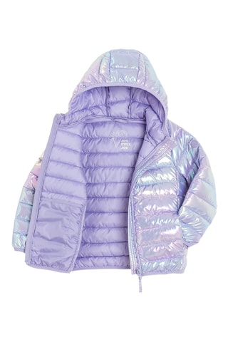 Doudoune à capuche - Mauve