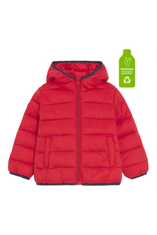 Doudoune à capuche - Rouge