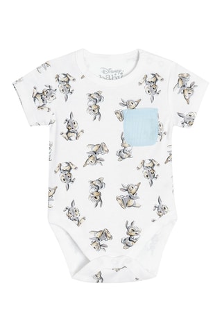 Body et short Panpan Bambi Disney Blanc et ciel
