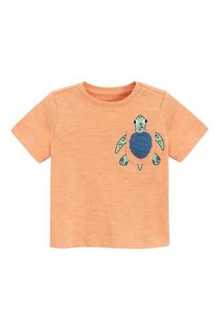 T-shirt - Orange et bleu cobalt