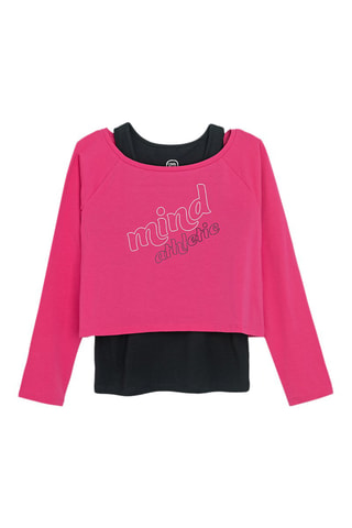 T-shirt et débardeur - Noir et rose