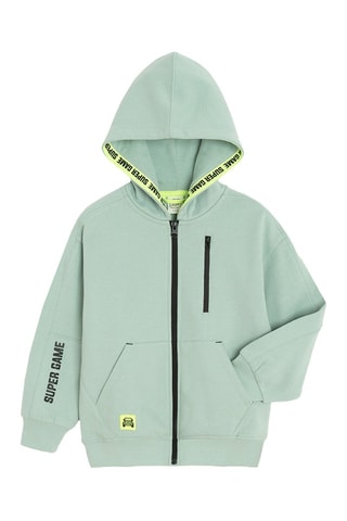 Sweat à capuche - Vert d’eau