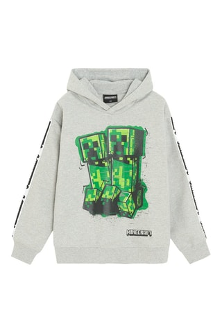 Sweat à capuche Minecraft - Gris