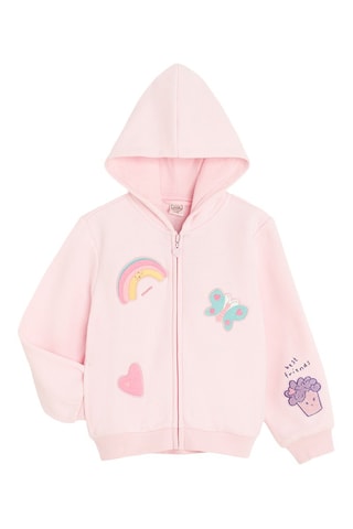 Sweat à capuche - Rose poudré