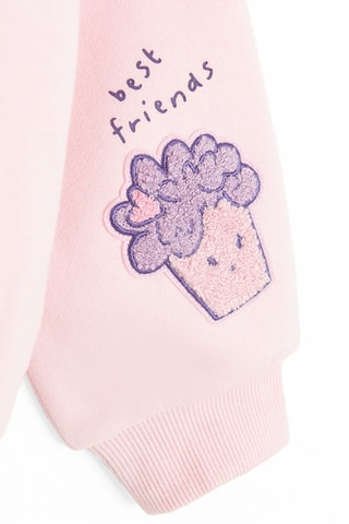 Sweat à capuche - Rose poudré