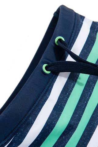 Short - Bleu marine chiné et blanc
