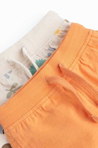 2 shorts - Orange et beige