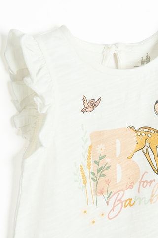Combinaison trompe-l'œil Bambi Disney - Ecru