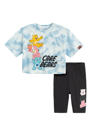 T-shirt et legging Care Bears - Blanc et noir