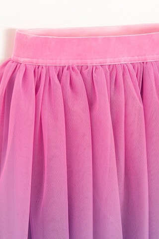 Jupe dip and dye - Violet et rose