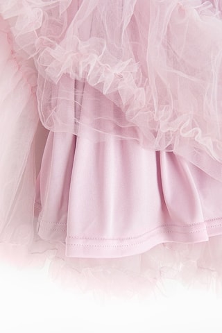 Jupe volantée en tulle - Violet