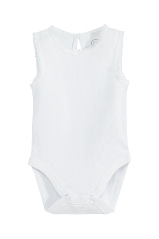 2 bodies sans manches - Blanc