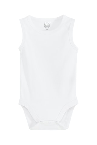 3 bodies sans manches - Blanc